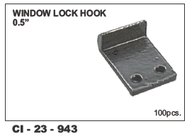 Window Lock Hook 0.5 Universal - Durable Metal Design, Fits All 4 Wheeler Vehicles | Warranty Included For Added Peace Of Mind
