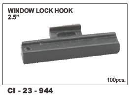 Window Lock Hook 2.5 Inch Universal - Durable Steel Material, 4-Wheeler Compatible | Warranty Included for Added Assurance