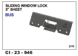 Sliding Window Lock 5 Inch Sheet Bus Universal - Durable Metal, 5 Inch Size | Designed For 4-wheelers, Backed By Warranty