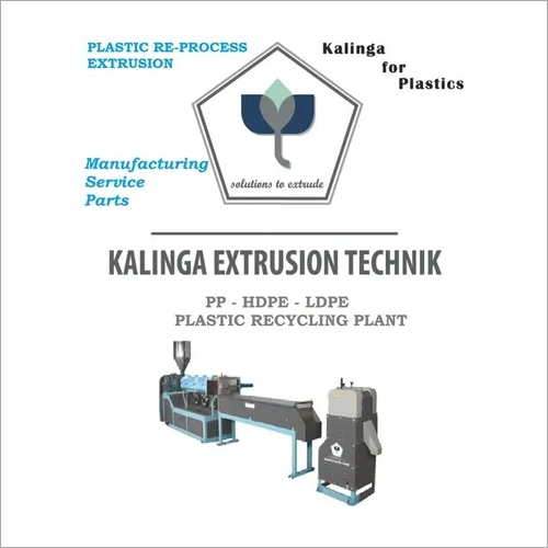 Polypropylene and Polyethylene Recycling Machine - 80 to 200 KPH Production Capacity | Complete Solutions for Plastic Recycling, Vented Re-Process, Die Face Cutter Re-Process