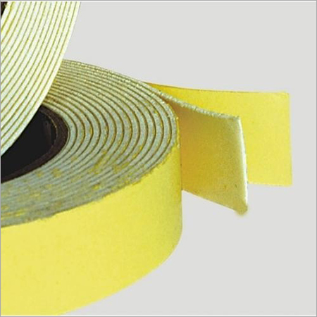 Double Sided Foam Tape - BOPP Film, Total Thickness 35-70 Micron, Yellow Color | Strong Adhesive, Ideal for Uneven Surfaces and Permanent Bonding