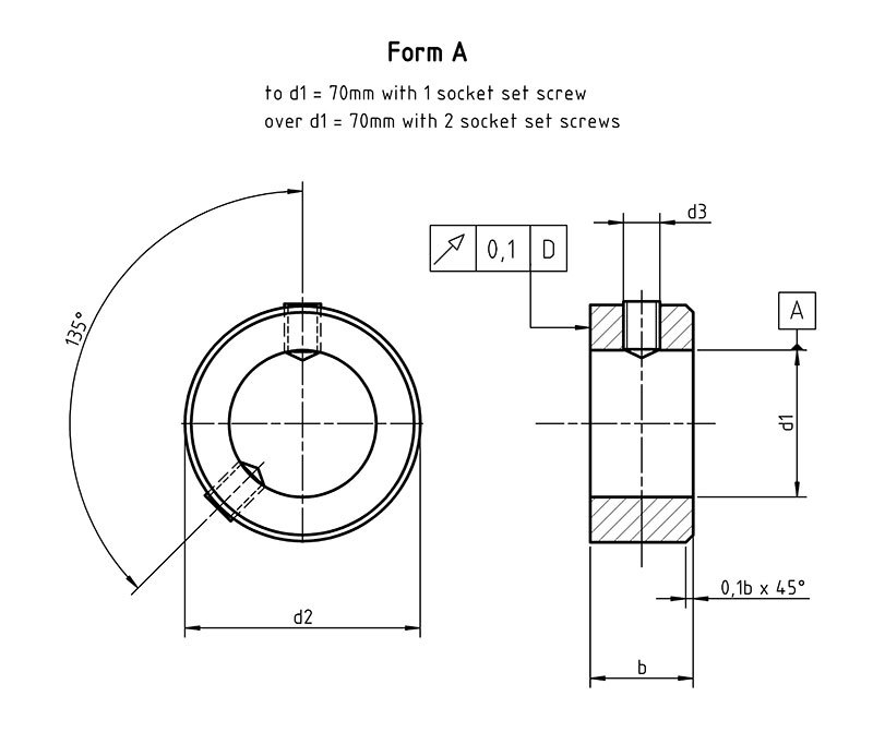 Din 705a Adjusting Rings With Set Screw