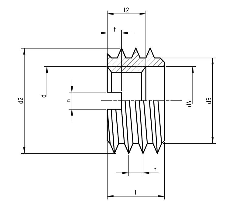 Din 7965 Slotted Insert