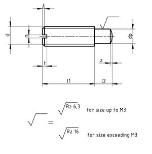 Din 926 Slotted Set Screws With Full Point