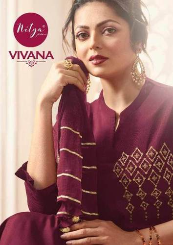 Indian Pure Viscose Top With Bottom Dupatta