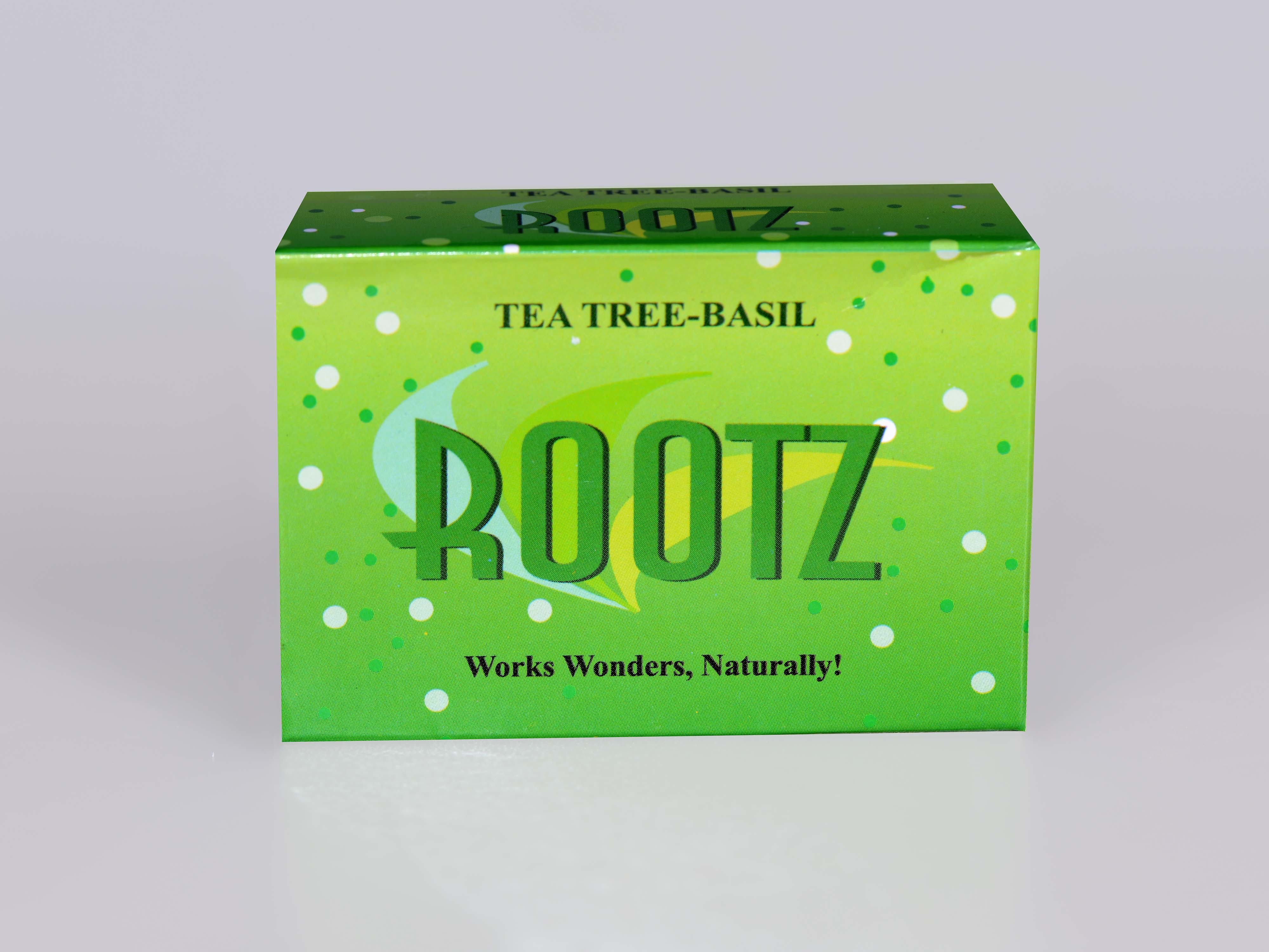 Green Rootz Tea Tree-basil Soap