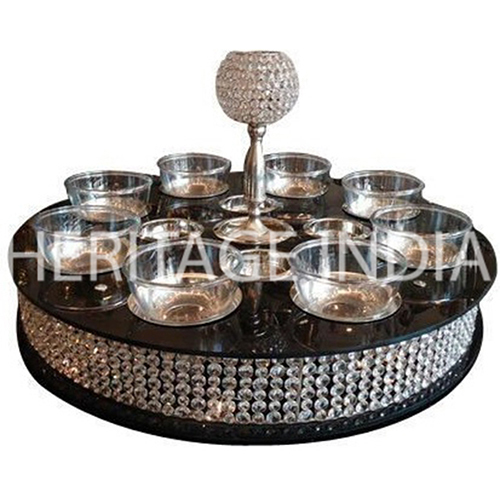 Crystal Black Lazy Susan