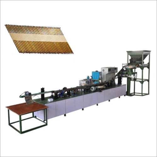 Semi Automatic D Head Paper Strip Nail Making Machine