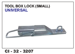 Tool Box Lock (Small) Universal - Durable Metal Construction, Compact Design for 4 Wheeler Vehicles | Warranty Included