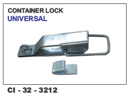 Container Lock Universal - Durable Steel Design | 4 Wheeler Compatibility, Warranty Included