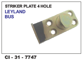 Striker Plate 4 Hole Leyland Bus Universal - Durable Steel, Universal Fit for 4 Wheeler Vehicles | Includes Warranty for Reliability