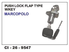 Push Lock Flap Type w/keys Marcopolo Universal - Durable Metal Design, 4-Wheeler Compatibility, Includes Keys, Warranty Included