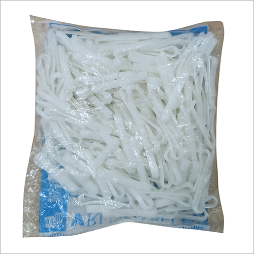 पुनर्नवीनीकरण सफेद रंग की शोल्डर क्लिप