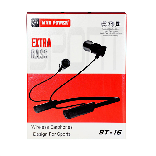 Extra Bass Wireless Earphones - Rubber Body, Modern Design | Battery Powered, Android Compatible, Stylish Wireless Audio Experience
