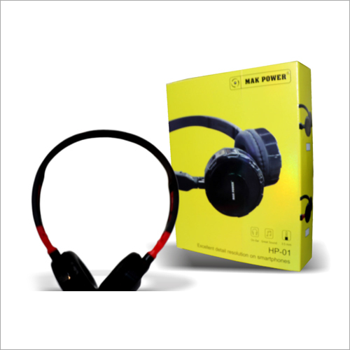 On-ear Wired Headphone - Plastic Body, Stylish Design | Durable, Battery Powered, Compatible with Android Devices