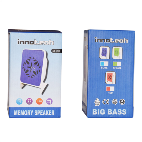 Portable Memory Speaker - Plastic, Wireless Bluetooth Connectivity , SD Card & USB Support for Portable Audio Experience