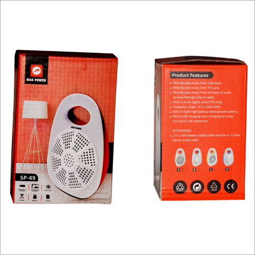 Micro USB Connector Memory Speaker - Plastic Build | Bluetooth & SD Card Support, Portable Wireless Audio Player
