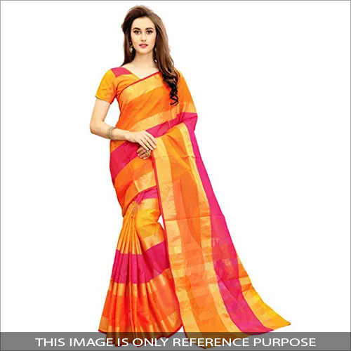 Available In Different Color Ladies Casual Cotton Saree