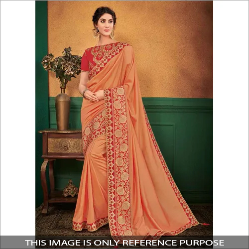 Available In Different Color Ladies Designer Party Wear Saree