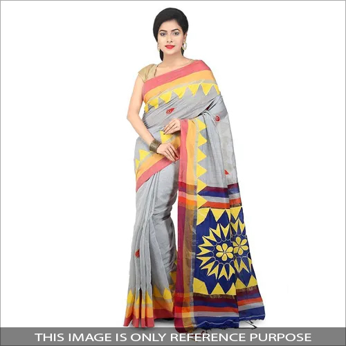 Available In Different Color Ladies Printed Handloom Saree