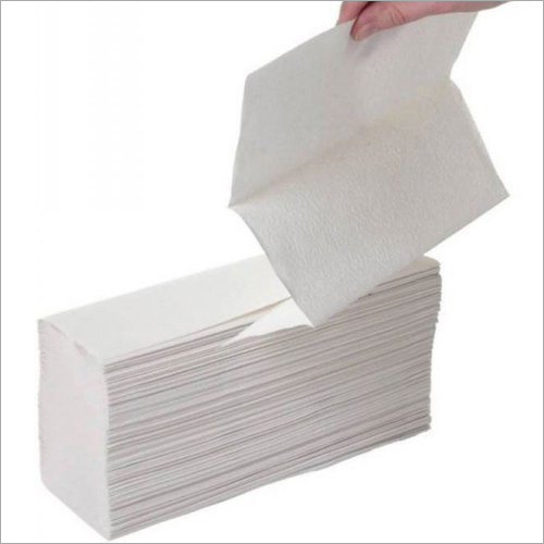 M-fold Tissue Paper - Wood Pulp Material, Lightweight Design, White Color | High Absorbency, Plain Dyed Pattern, Box Tissue Style