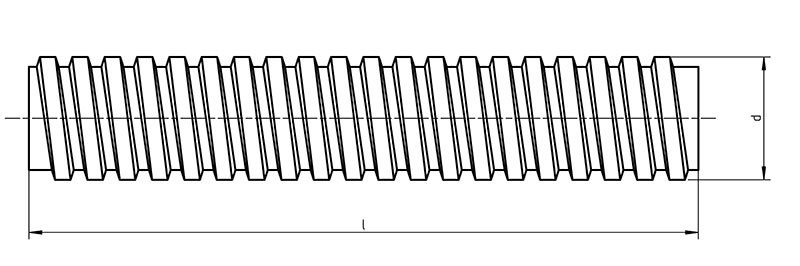 Din 976 Tr Threaded Rod Trapezoidal Thread