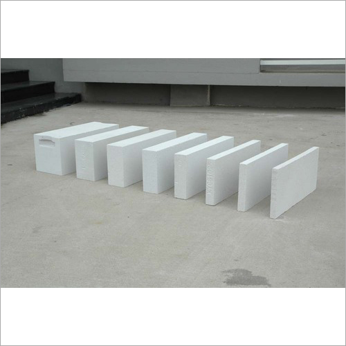 AAC Light Weight Blocks - 625mm Length, 240mm Thickness, White Color | Durable, High Strength, Ideal for Side Walls and Roofs