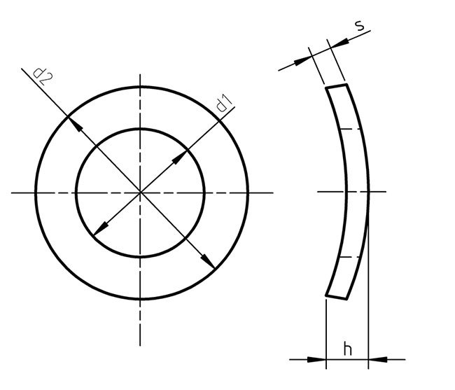 Din 137 A Spring Washers Curved Form A