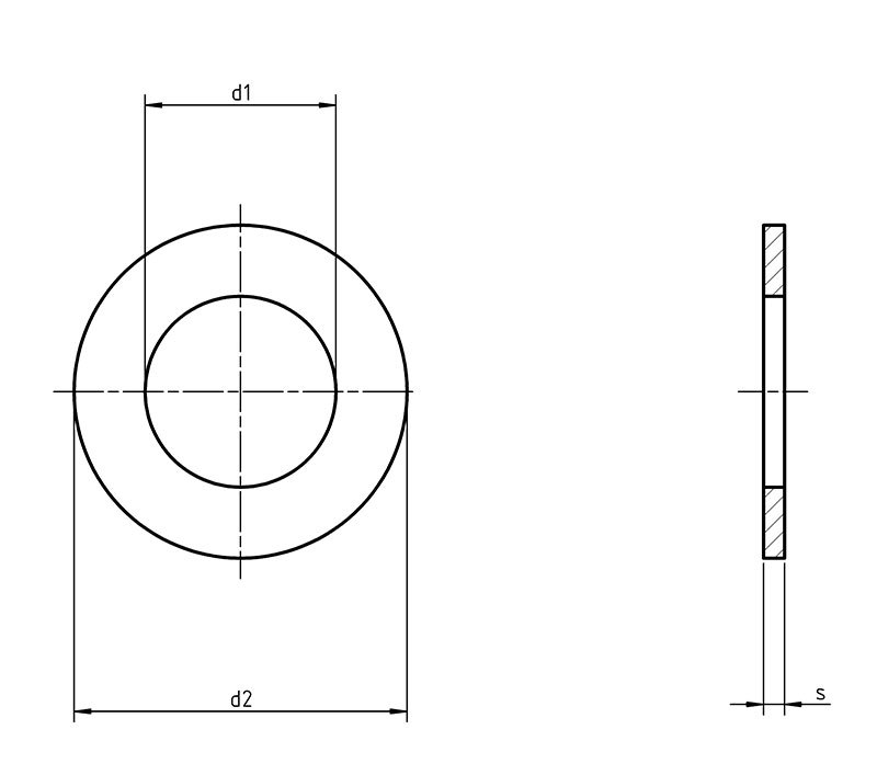 Din 1440 Medium Type Washers For Pin