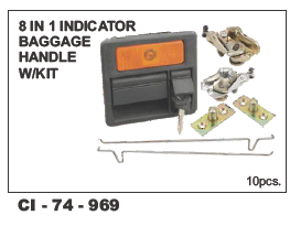 8 in 1 Indicator Handle Kit - Universal Design for 4 Wheelers | Includes Warranty and Versatile Functionality