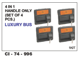 4 In 1 Handle Only Set Of 4 Luxury Bus Universal Warranty: Yes