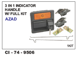 3 In 1 Indicator Handle W/Full Kit  Azad Univesal Vehicle Type: 4 Wheeler