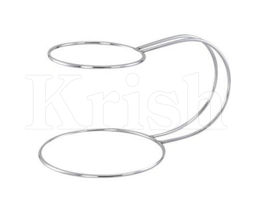 केक में स्टेनलेस स्टील केक स्टैंड 9 और 12 - 2 टियर