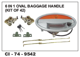 6 in 1 Oval Baggage Handle kit of 42 Universal