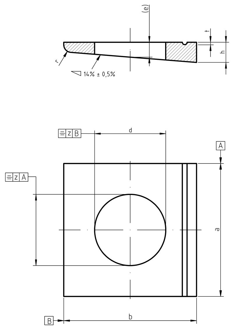 Din 435 Square Taper Washers For I Sections