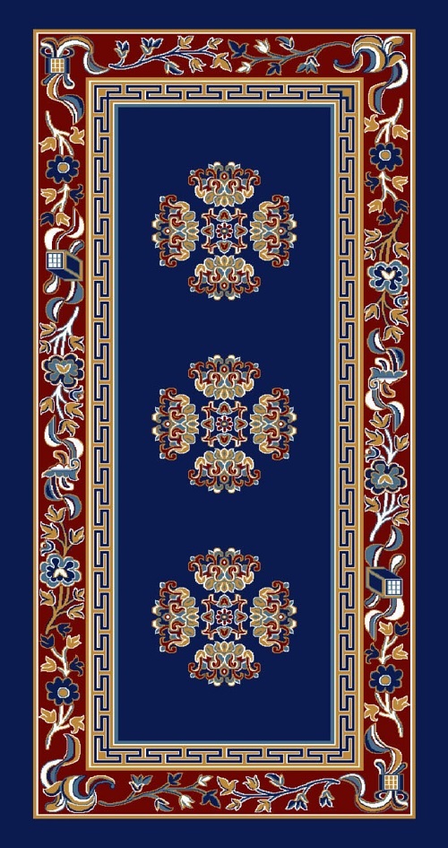 Belgium Carpet - Thick Natural Fibers, 6x3 Foot Rectangle | Easy To Clean, Jacquard Pattern, Color Fastness, High Durability, Multi-purpose Use