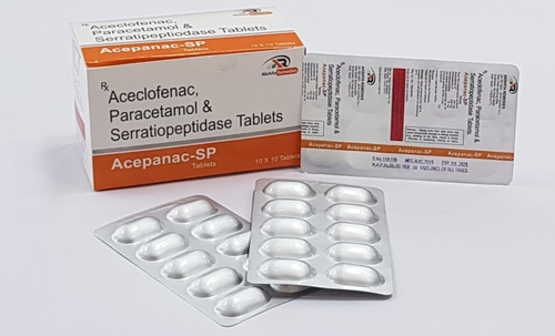 Aceclofenac 100Mg   Paracetamol 325Mg   Serratiopeptidase 15Mg General Medicines