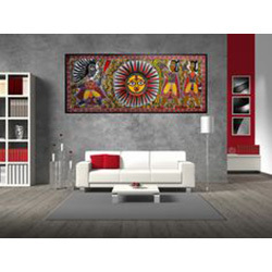 वॉल पाइटिंग आर्ट मीडियम: ऐक्रेलिक