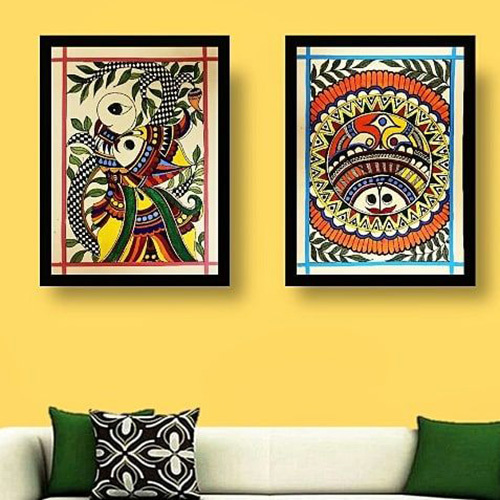 वॉल पेंटिंग मीडियम: ऐक्रेलिक