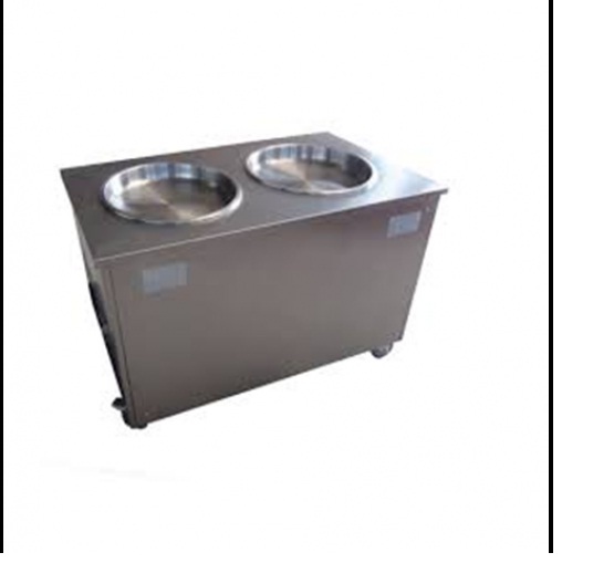 Double Pan Fried Ice Cream Machine - Automatic Grade: Semi Automatic