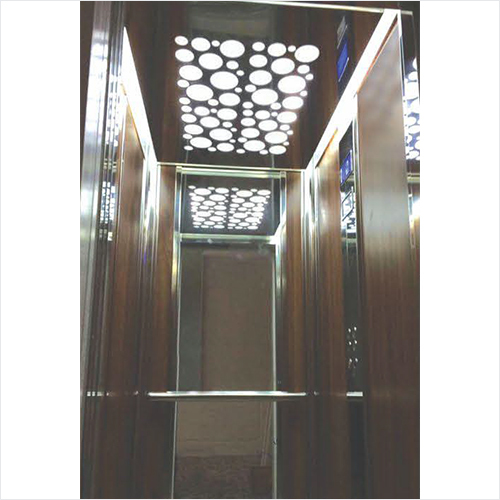 Wooden Finish with Glass Cabin