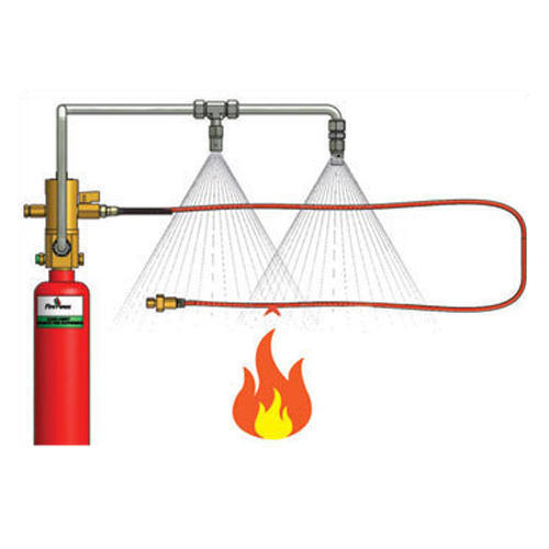 Co2 Gas Room Fire Suppression System - Color: Po Red