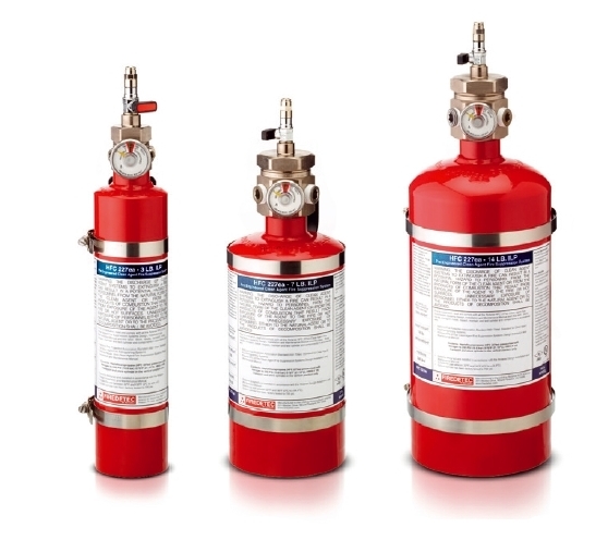 Co2 Gas Room Fire Suppression System - Color: Po Red