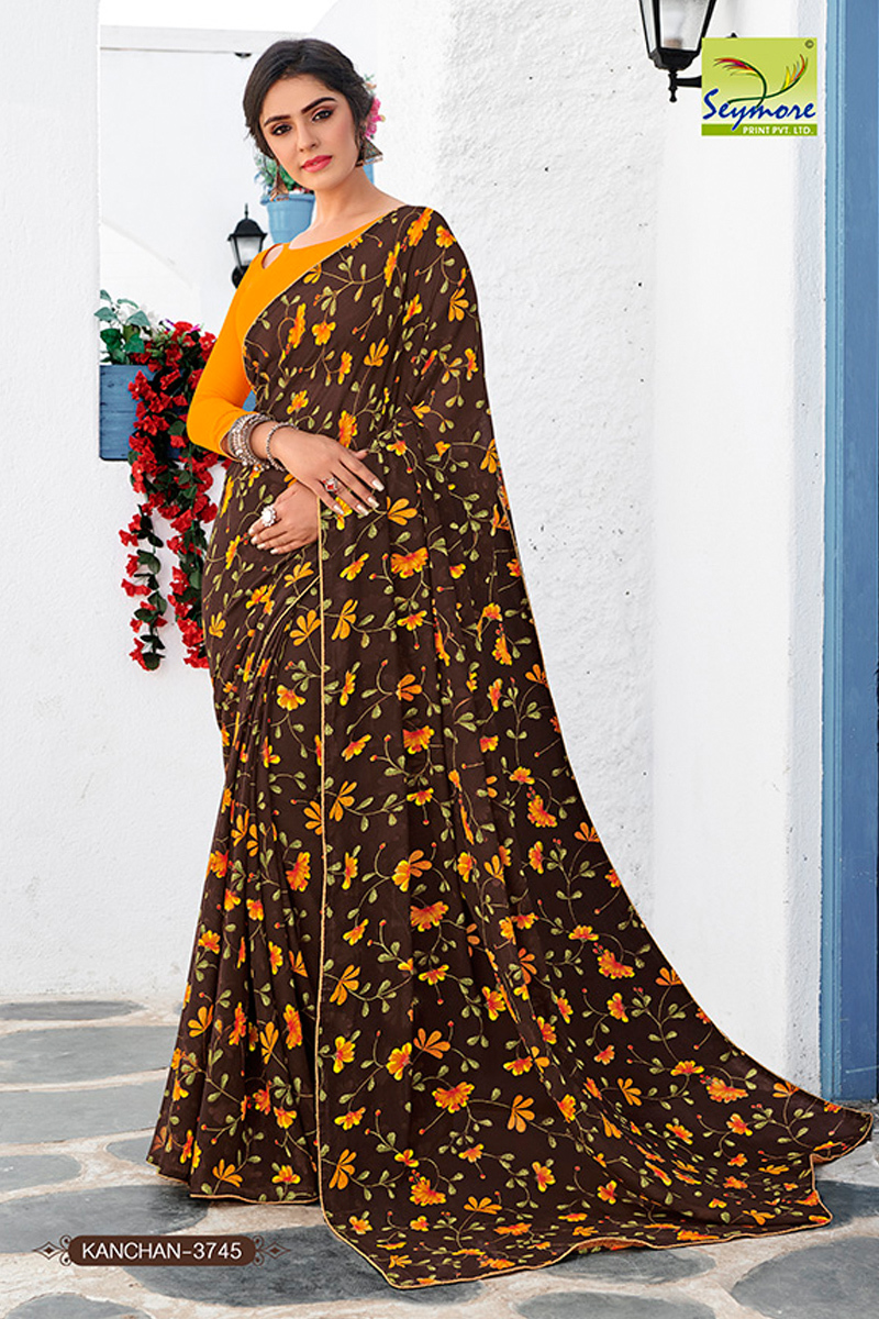 Red Fancy Light Weight Printed Saree