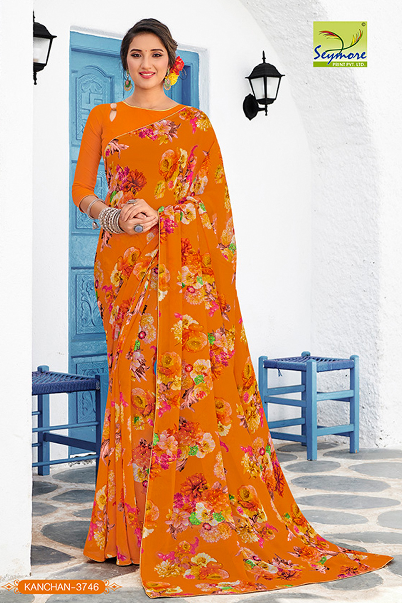 Red Fancy Light Weight Printed Saree