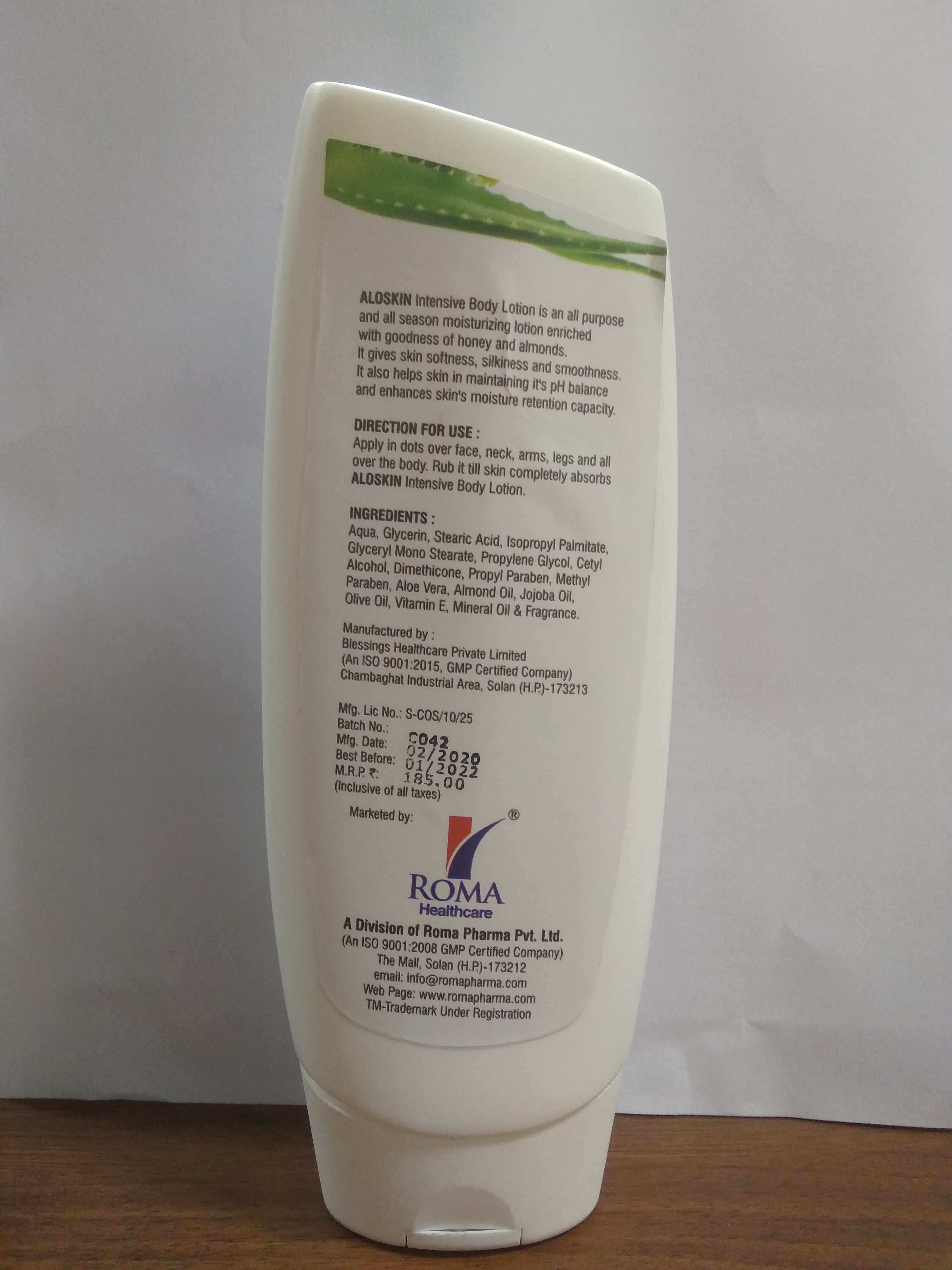 Alo Skin - Intensive Aloe Vera Body Lotion With Vitamin E | Enriched With Lycopene, Lutein, Beta-carotene, Zinc, And Selenium In Convenient Capsules