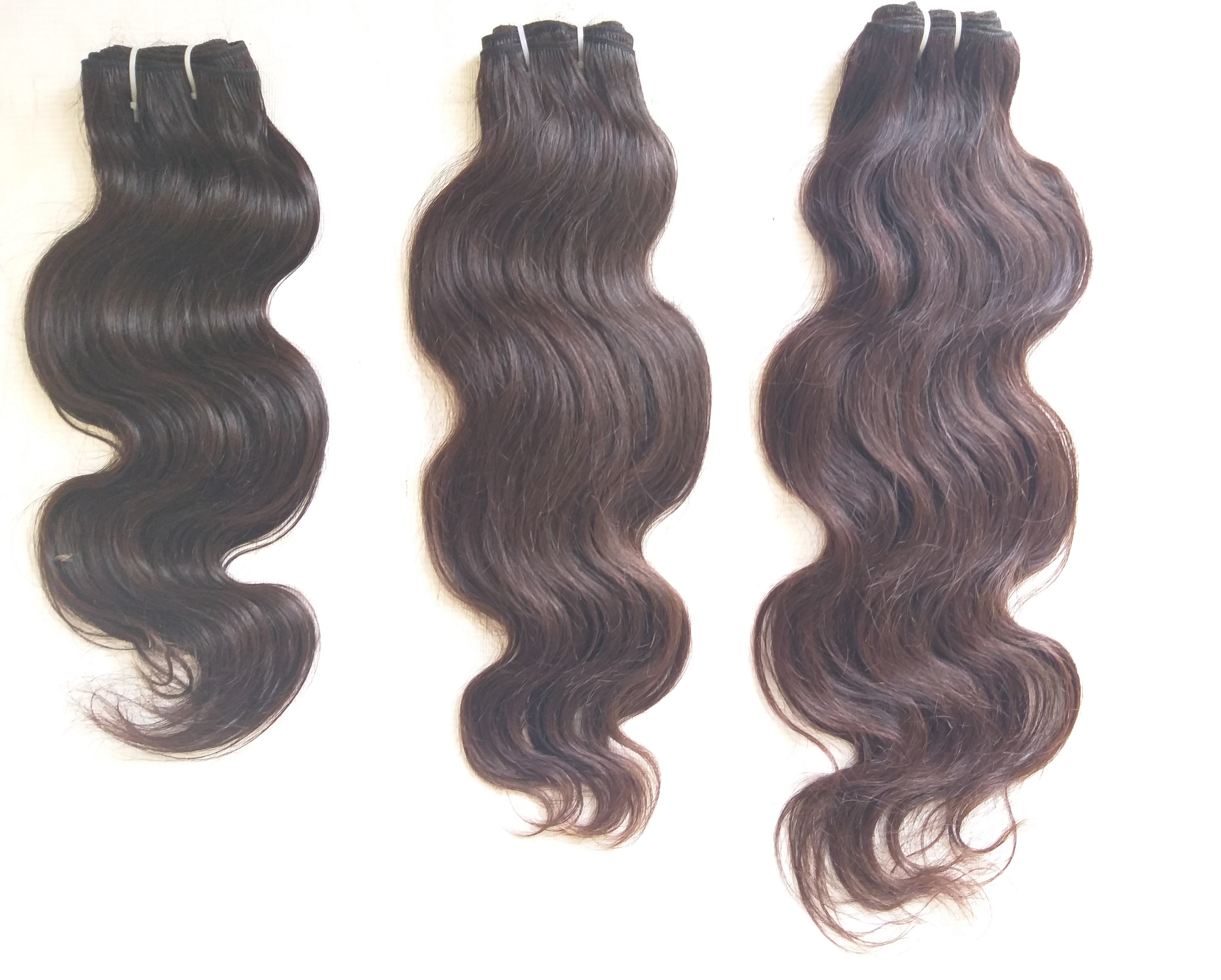 Indian Virgin Body Wave Hair Extensions - 100% Raw Human Hair 8-40 Inch Length | Natural Color Remy Grade Tangle-free Custom Dye Options