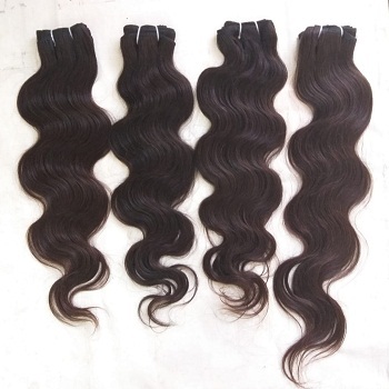 Indian Virgin Body Wave Hair Extensions - 100% Raw Human Hair 8-40 Inch Length | Natural Color Remy Grade Tangle-free Custom Dye Options