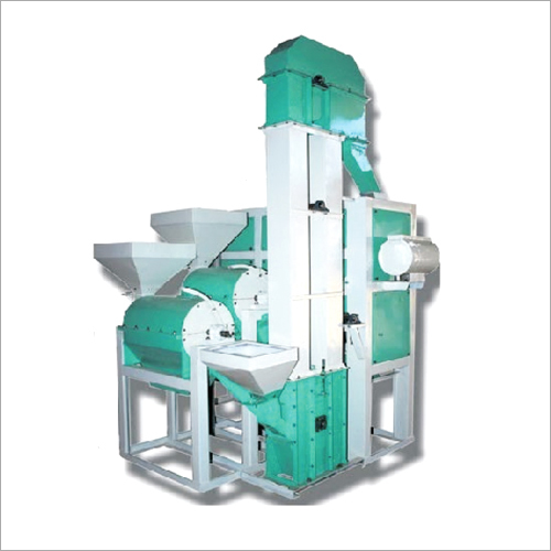 Green Fully Automatic Mini Dal Mill