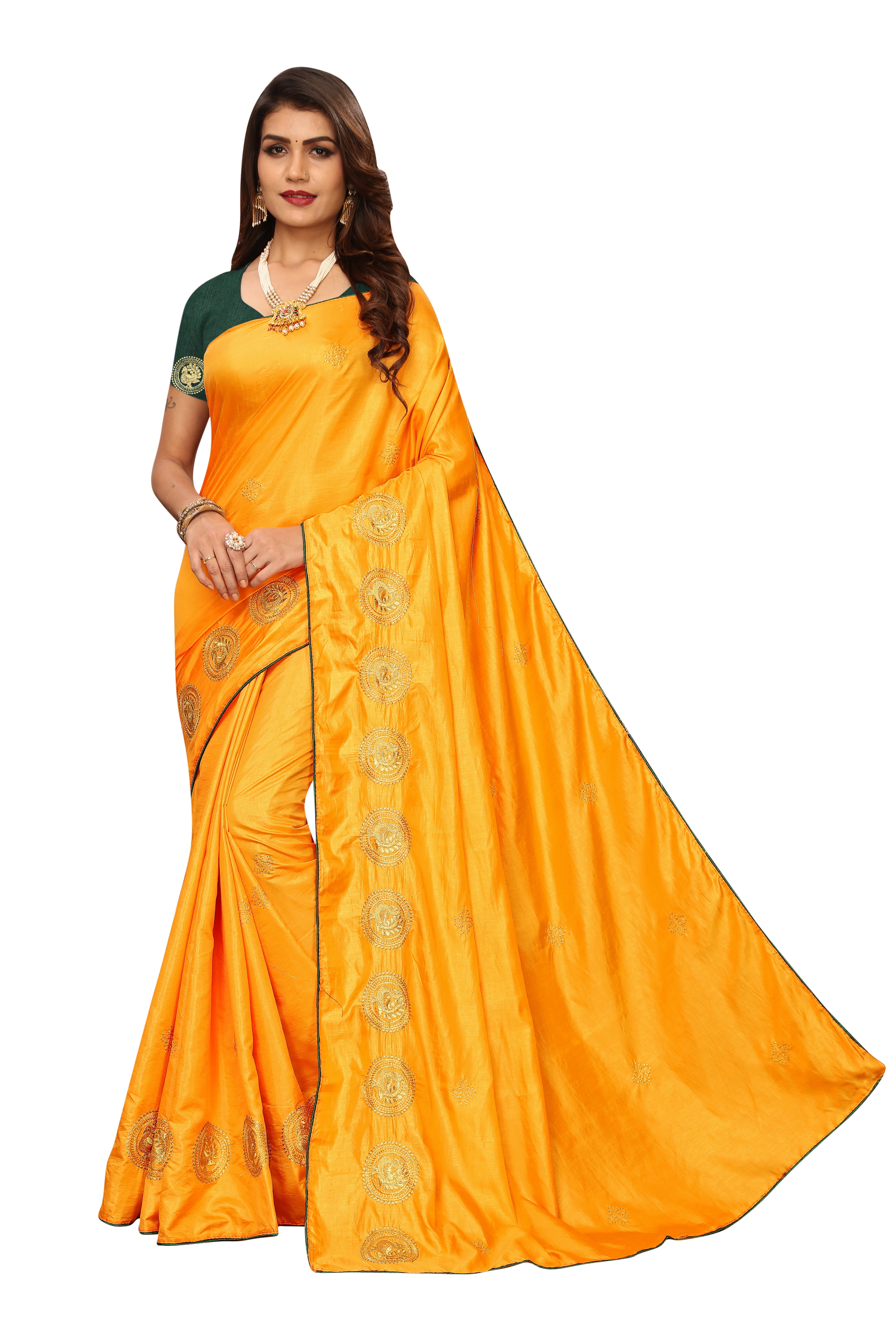 Multy Duck Embroierye Degner Saree